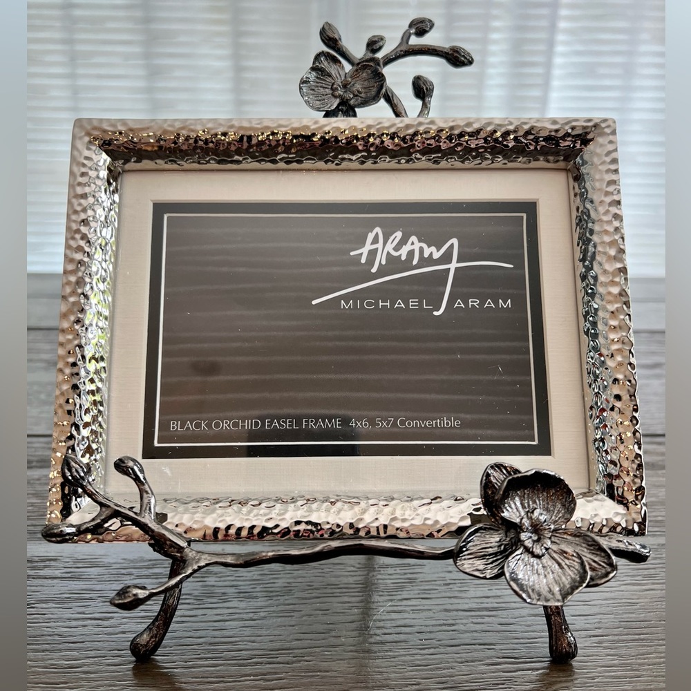 Brand New Michael Aram Black Orchid Frame - 4x6, 5x7 Convertible